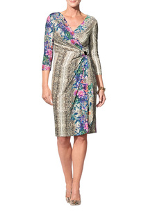 Повседневное платье женское Apart 55122 бежевое 36