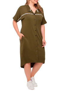 Повседневное платье женское Sparada ПЛ_ЗИРА_04 зеленое 50-52