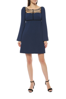 Повседневное платье женское Versace Collection G33912 синее 42