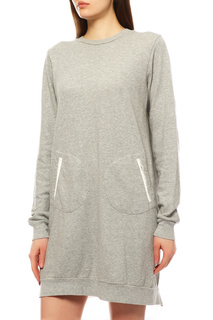 Платье-толстовка женское Clu 5085495 серое S