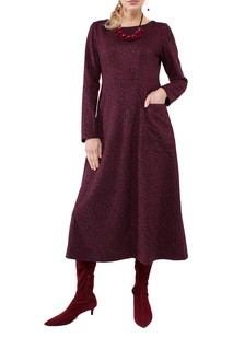 Повседневное платье женское KATA BINSKA Gala 201121 бордовое 48-50