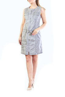 Платье-сарафан женское LAFEI-NIER D70388-F серое 2XL