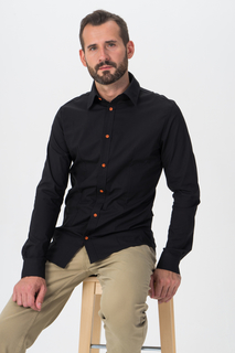 Рубашка мужская Envy Lab R006/ черная 46