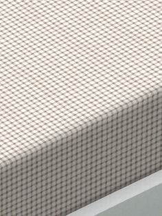 Простынь на резинке Сказка "Бежевая клеточка" натяжная простынь 180х200 см евро