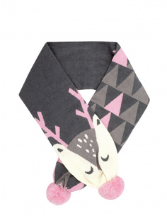 Шарф для девочки Reike Forest deer grey, RSC2021-2 FDR grey