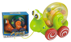 Каталка детская Gratwest Улитка на веревке 23x12x20 см Н80138