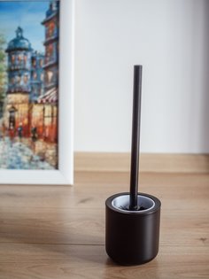 Ерш сантехнический Черный металл Raindrops B1034P-5(RD)