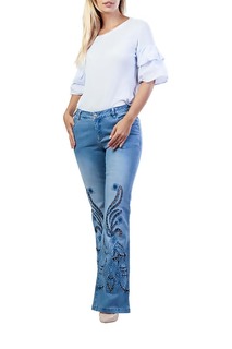 Брюки женские LAFEI-NIER AF56835R голубые 25