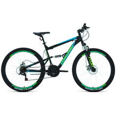 Велосипед Forward Raptor 27.5 2.0 Disc 2020 16" черный/бирюзовый