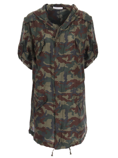 Шелковая парка с принтом Faith Connexion