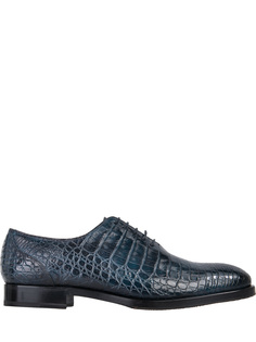 Туфли-оксфорды из крокодила Fratelli Rossetti