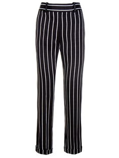 Брюки в полоску с отворотами Haider Ackermann