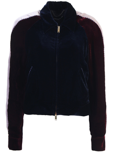 Бархатная куртка-бомбер Stella Mccartney