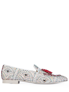 Кожаные лоферы с декором Fratelli Rossetti