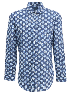 Рубашка хлопковая с принтом Barba