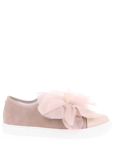 Кожаные кеды с декором Jog Dog