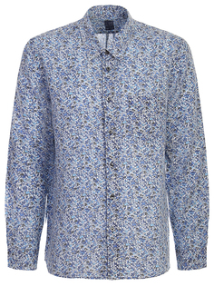 Льняная рубашка с принтом 120% Lino