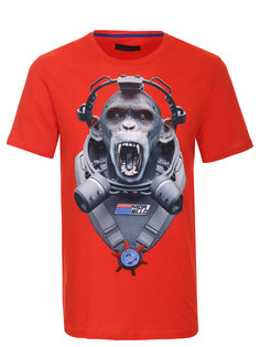 Хлопковая футболка с принтом Frankie Morello