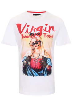 Хлопковая футболка с принтом Frankie Morello