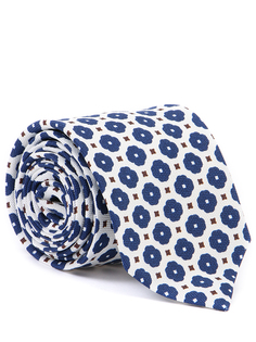 Галстук шелковый с принтом Barba