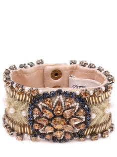 Шелковый браслет со стразами Temperley London