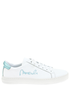 Кеды кожаные с принтом Moreschi