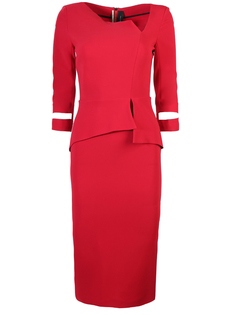 Платье-футляр с баской Roland Mouret