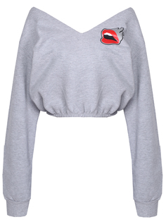 Толстовка укороченная с принтом Manuel Ritz