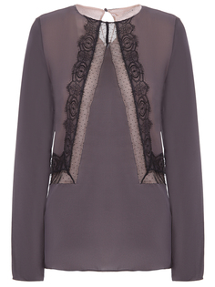 Блуза шелковая с кружевом Dorothee Schumacher