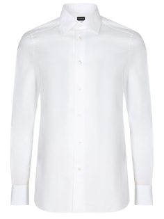 Рубашка хлопковая tailored fit Ermenegildo Zegna