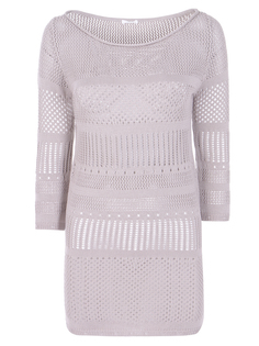 Свитер фактурной вязки кроше Malo