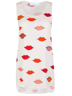 Топ с принтом Victoria Beckham