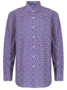 Рубашка Slim Fit с принтом Barba