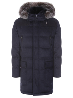 Пуховик из кашемира Brioni