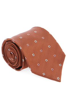 Галстук шелковый с принтом Barba