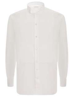 Рубашка хлопковая с манишкой Ermenegildo Zegna