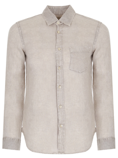 Рубашка льняная однотонная 120% Lino