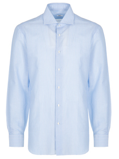 Рубашка льняная в полоску Barba