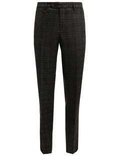 Брюки шерстяные в клетку Malo