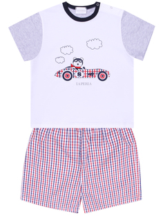 Пижама с принтом хлопковая La Perla