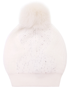 Шапка шерстяная с помпоном Lorena Antoniazzi