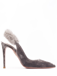 Бархатные туфли Aquazzura