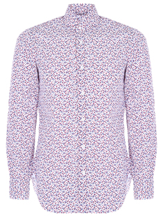 Хлопковая рубашка с принтом Barba