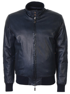 Двусторонний пуховик из кожи Colombo