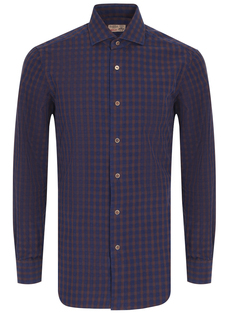 Рубашка regular fit в клетку Barba