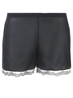 Шорты шелковые с кружевом La Perla