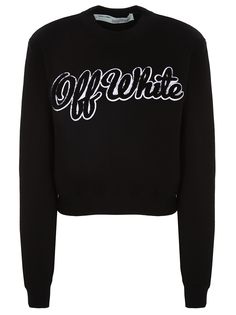 Толстовка хлопковая с принтом Off White