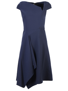 Платье-миди с оборкой Roland Mouret