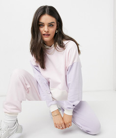 Спортивный костюм с oversized-худи и oversized-джоггерами в стиле колор-блок пастельных тонов ASOS DESIGN-Многоцветный