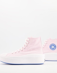 Нежно-розовые кроссовки Converse Chuck Taylor All Star Move-Розовый цвет